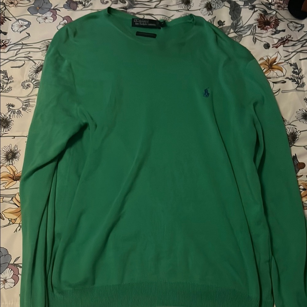 Ralph Lauren Men's Green Sweater